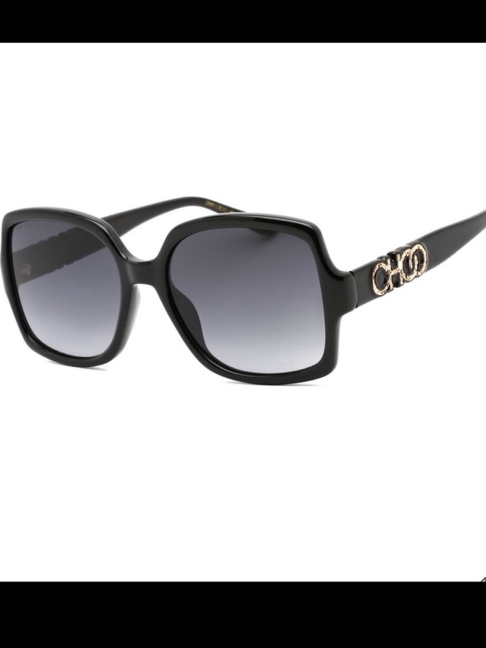 Authentic Jimmy Choo Chic Sammy G 55mm Black Sunglasses NWT! - Picture 15 of 15